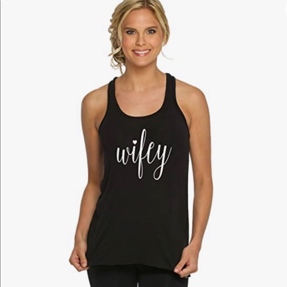 Mansy- Wifey Racerback Tank Top